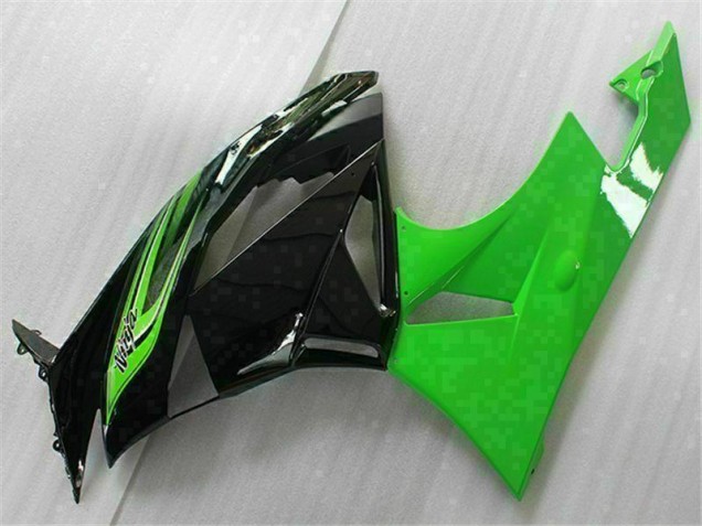 Grün Schwarz Kawasaki ZX6R 2009-2012 Motorrad Verkleidung Grün Schwarz Kawasaki ZX6R 2009-2012 Motorrad Verkleidung