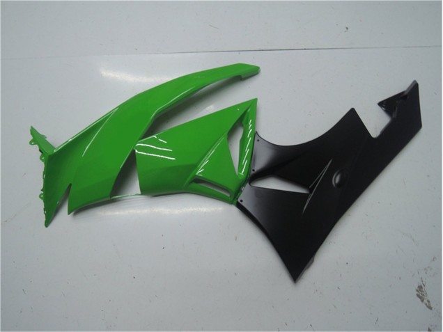 Grün Schwarz Kawasaki ZX6R 2009-2012 Motorrad Vollverkleidung Grün Schwarz Kawasaki ZX6R 2009-2012 Motorrad Vollverkleidung