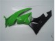 Grün Schwarz Kawasaki ZX6R 2009-2012 Motorrad Vollverkleidung Grün Schwarz Kawasaki ZX6R 2009-2012 Motorrad Vollverkleidung
