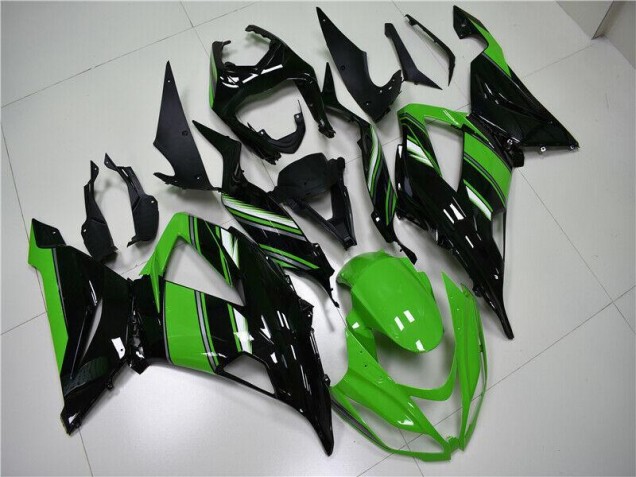 Grün Schwarz Kawasaki ZX6R 2013-2018 Motorrad Verkleidung Grün Schwarz Kawasaki ZX6R 2013-2018 Motorrad Verkleidung