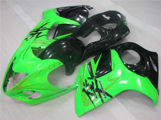Grün Schwarz Suzuki GSXR 1300 Hayabusa 2008-2019 Motorrad Verkleidungen Grün Schwarz Suzuki GSXR 1300 Hayabusa 2008-2019 Motorrad Verkleidungen