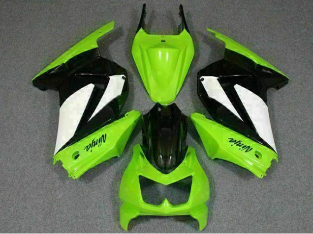 Grün Schwarzer Ninja Kawasaki EX250 2008-2012 Motorrad Verkleidungen Grün Schwarzer Ninja Kawasaki EX250 2008-2012 Motorrad Verkleidungen