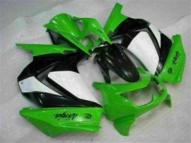 Grün Schwarzer Ninja Kawasaki EX250 2008-2012 Motorrad Vollverkleidung Grün Schwarzer Ninja Kawasaki EX250 2008-2012 Motorrad Vollverkleidung
