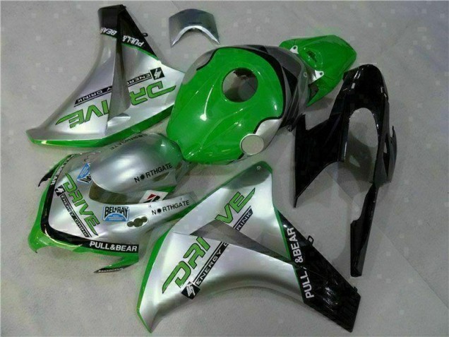 Grün Silber Honda CBR 1000 RR 2008-2011 Motorrad Verkleidungen Grün Silber Honda CBR 1000 RR 2008-2011 Motorrad Verkleidungen