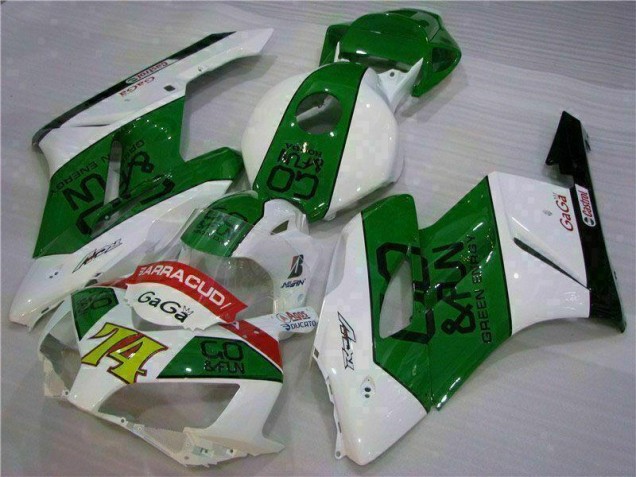 Grün Weiß Honda CBR 1000 RR 2004-2005 Motorrad Verkleidungen Grün Weiß Honda CBR 1000 RR 2004-2005 Motorrad Verkleidungen
