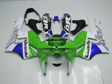 Grün Weiß Kawasaki ZX9R 1994-1997 Motorrad Verkleidungen