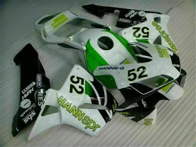 Grün Weiß Schwarz Honda CBR 600 RR 2003-2004 Motorrad Verkleidungen Grün Weiß Schwarz Honda CBR 600 RR 2003-2004 Motorrad Verkleidungen