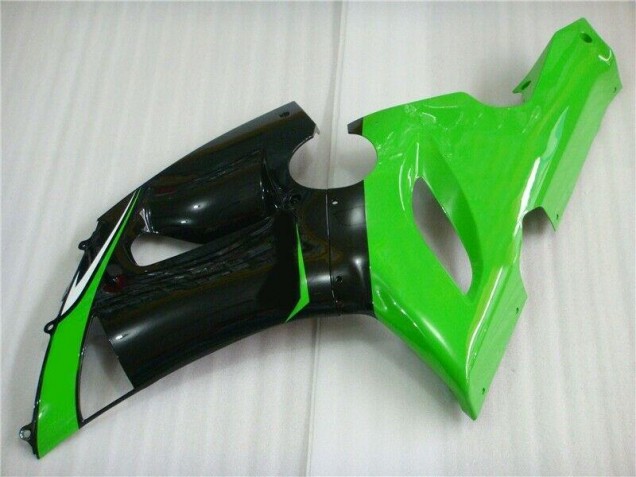 Grün Weiß Schwarz Kawasaki ZX6R 2005-2006 Motorrad Verkleidungen Grün Weiß Schwarz Kawasaki ZX6R 2005-2006 Motorrad Verkleidungen