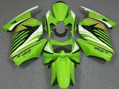 Grün Weiß Schwarz Ninja Kawasaki EX250 2008-2012 Motorrad Verkleidungen