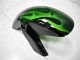 Grüne Flamme Kawasaki EX650 2006-2008 Motorrad Verkleidungen Grüne Flamme Kawasaki EX650 2006-2008 Motorrad Verkleidungen