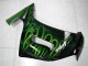 Grüne Flamme Kawasaki EX650 2006-2008 Motorrad Verkleidungen Grüne Flamme Kawasaki EX650 2006-2008 Motorrad Verkleidungen