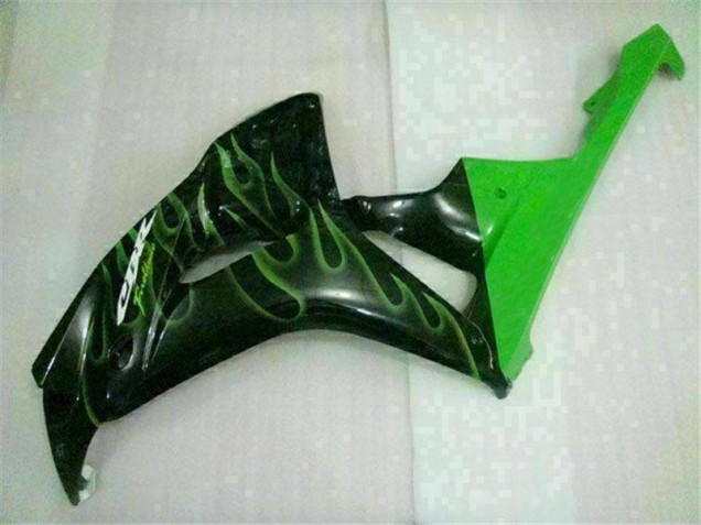 Grüne Flamme Schwarz Honda CBR 1000 RR 2006-2007 Motorrad Verkleidungen Grüne Flamme Schwarz Honda CBR 1000 RR 2006-2007 Motorrad Verkleidungen
