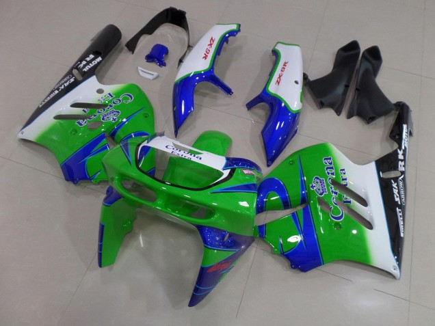 Grüne Korona Kawasaki ZX9R 1994-1997 Motorrad Verkleidungen Grüne Korona Kawasaki ZX9R 1994-1997 Motorrad Verkleidungen
