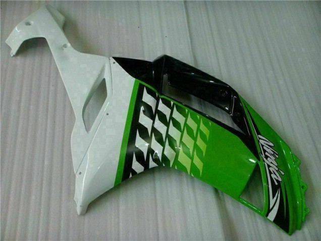 Grüner Weißer Ninja Kawasaki ZX6R 2007-2008 Motorrad Verkleidungen