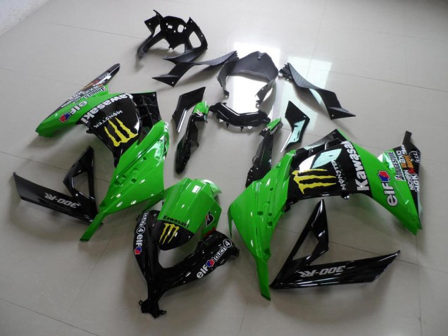 Grünes Monster Kawasaki ZX 300R 2013-2016 Motorrad Verkleidungen Grünes Monster Kawasaki ZX 300R 2013-2016 Motorrad Verkleidungen