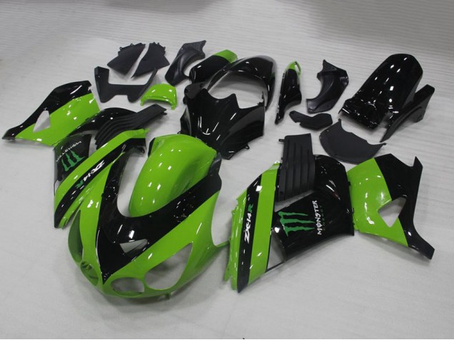 Grünes Monster Kawasaki ZX14R ZZR 1400 2006-2011 Motorrad Verkleidungen