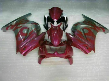 Lila Rot Kawasaki EX250 2008-2012 Motorrad Verkleidungen