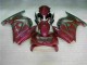 Lila Rot Kawasaki EX250 2008-2012 Motorrad Verkleidungen Lila Rot Kawasaki EX250 2008-2012 Motorrad Verkleidungen