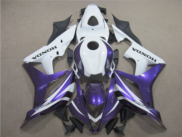 Lila Weiß Honda CBR 600 RR 2007-2008 Motorrad Verkleidungen Lila Weiß Honda CBR 600 RR 2007-2008 Motorrad Verkleidungen