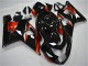 Billige Suzuki GSXR 600/750 Motorrad Verkleidung 2004-2005 - Glanzendes Schwarz Rot Streifen