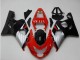 Billige Suzuki GSXR 600/750 Motorrad Verkleidung 2004-2005 - Rot Silber Schwarz