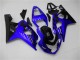 Billige Suzuki GSXR 600/750 Motorrad Verkleidung 2004-2005 - Blau Glanzendes Schwarz