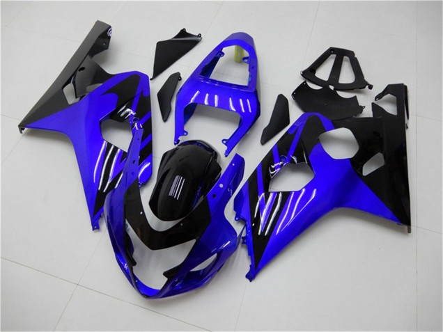 Billige Suzuki GSXR 600/750 Motorrad Verkleidung 2004-2005 - Blau Glanzendes Schwarz