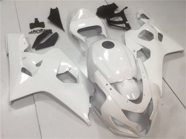 Billige Suzuki GSXR 600/750 Motorrad Verkleidung 2004-2005 - Glanzendes Weiss