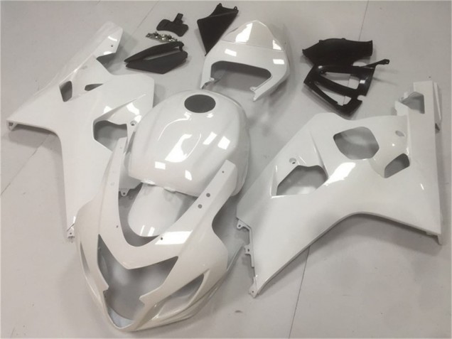 Billige Suzuki GSXR 600/750 Motorrad Verkleidung 2004-2005 - Glanzendes Weiss