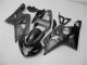 Billige Suzuki GSXR 600/750 Motorrad Verkleidung 2004-2005 - Grau Schwarz Flamme