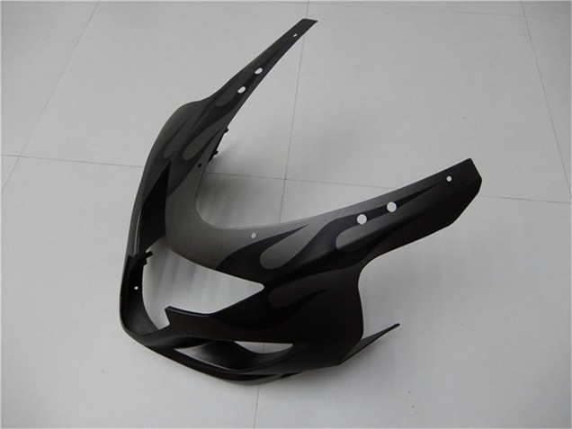 Billige Suzuki GSXR 600/750 Motorrad Verkleidung 2004-2005 - Grau Schwarz Flamme