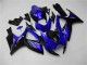 Billige Suzuki GSXR 600/750 Motorrad Verkleidung 2006-2007 - Blau Glanzendes Schwarz
