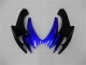 Billige Suzuki GSXR 600/750 Motorrad Verkleidung 2006-2007 - Blau Glanzendes Schwarz