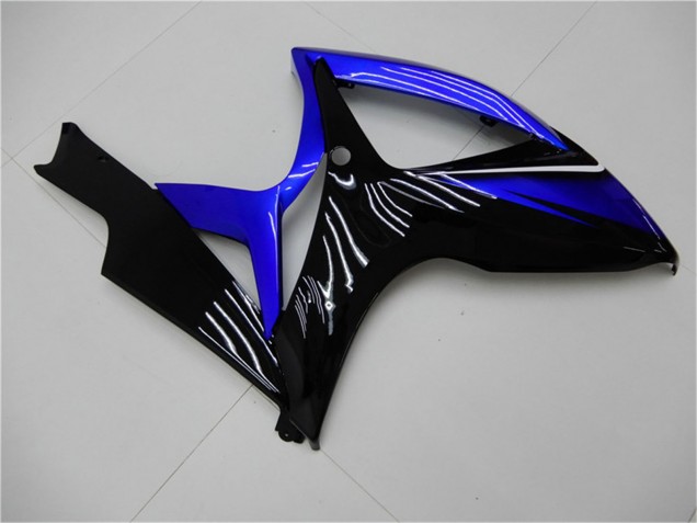 Billige Suzuki GSXR 600/750 Motorrad Verkleidung 2006-2007 - Blau Glanzendes Schwarz