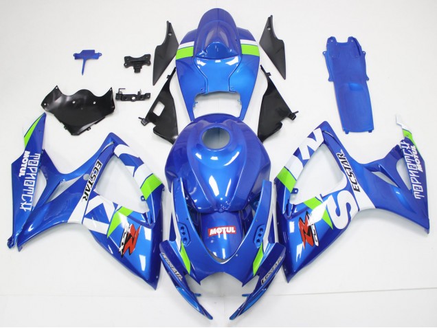 Billige Suzuki GSXR 600/750 Motorrad Verkleidung 2006-2007 - Blau Weiss Grun Rot