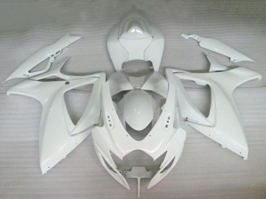 Billige Suzuki GSXR 600/750 Motorrad Verkleidung 2006-2007 - Perl Weiss