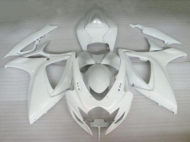 Billige Suzuki GSXR 600/750 Motorrad Verkleidung 2006-2007 - Perl Weiss