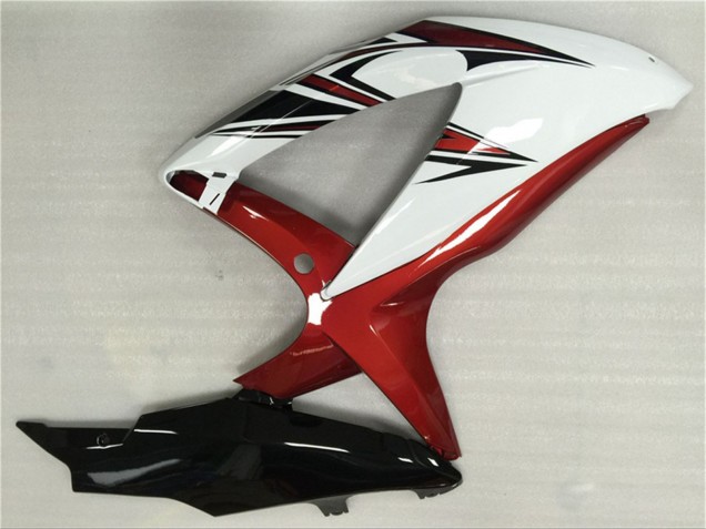 Billige Suzuki GSXR 600/750 Motorrad Verkleidung 2008-2010 - Weiss Rot Glanzendes Schwarz