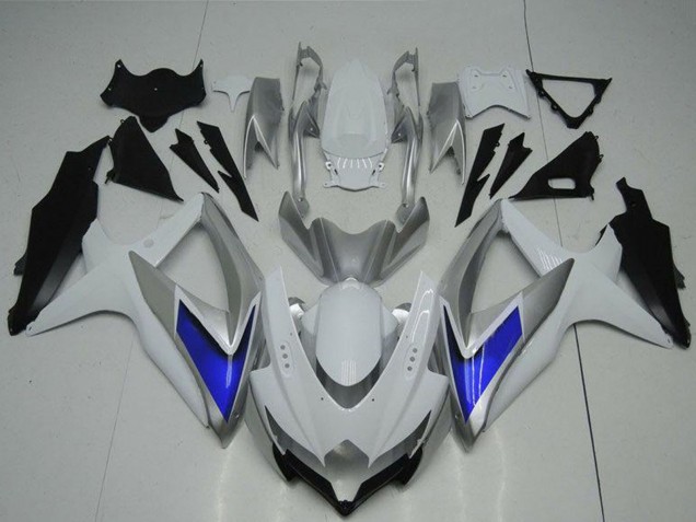 Billige Suzuki GSXR 600/750 Motorrad Verkleidung 2008-2010 - Silber Weiss Blau Schwarz