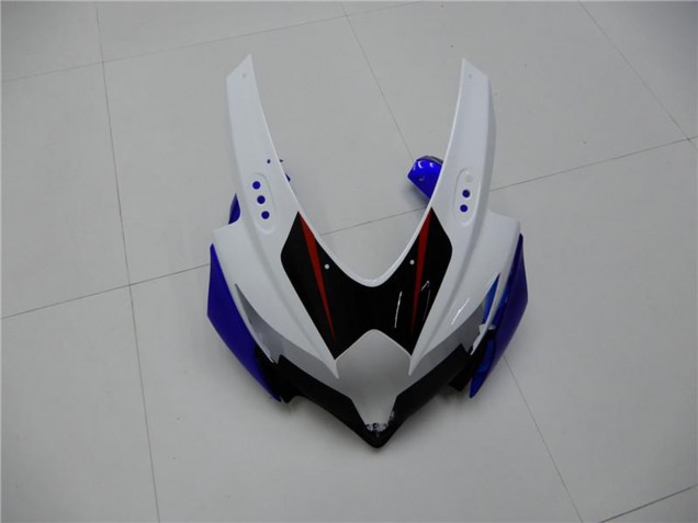 Billige Suzuki GSXR 600/750 Motorrad Verkleidung 2008-2010 - Weiss Blau Schwarz Rot Linie