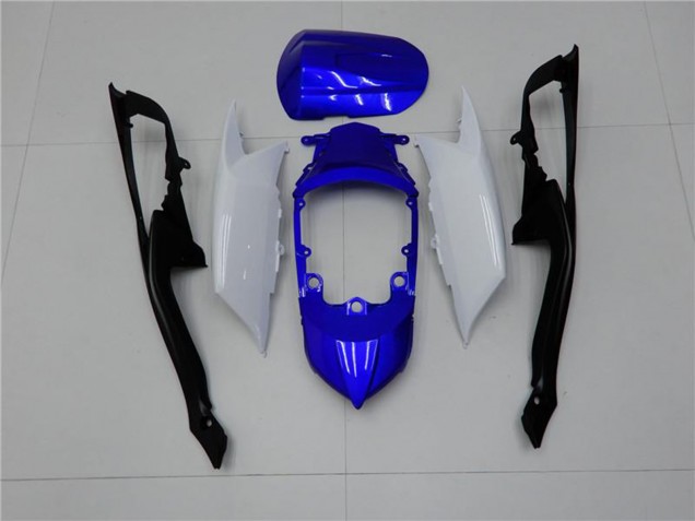 Billige Suzuki GSXR 600/750 Motorrad Verkleidung 2008-2010 - Weiss Blau Schwarz Rot Linie
