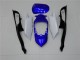 Billige Suzuki GSXR 600/750 Motorrad Verkleidung 2008-2010 - Weiss Blau Schwarz Rot Linie