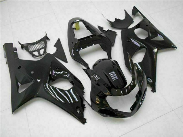 Billige Suzuki GSXR 1000 Motorrad Verkleidung 2000-2002 - Glanzendes Schwarz