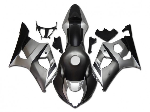 Billige Suzuki GSXR 1000 Motorrad Verkleidung 2003-2004 - Silber Grau Schwarz