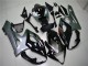 Billige Suzuki GSXR 1000 Motorrad Verkleidung 2005-2006 - Glanzendes Schwarz Silber