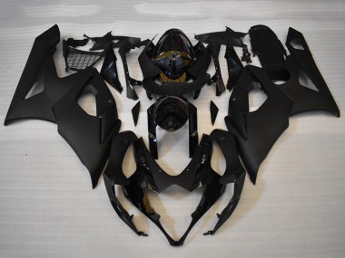 Billige Suzuki GSXR 1000 Motorrad Verkleidungen Kit 2005-2006 - Glanzendes Schwarz Matt Schwarz