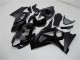 Billige Suzuki GSXR 1000 Motorrad Verkleidung 2007-2008 - Glanzendes Schwarz Matt Schwarz Kein Aufkleber