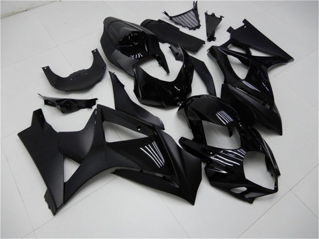 Billige Suzuki GSXR 1000 Motorrad Verkleidung 2007-2008 - Glanzendes Schwarz Matt Schwarz Kein Aufkleber