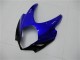 Billige Suzuki GSXR 1000 Motorrad Verkleidung 2007-2008 - Weiss Blau Schwarz Kein Aufkleber