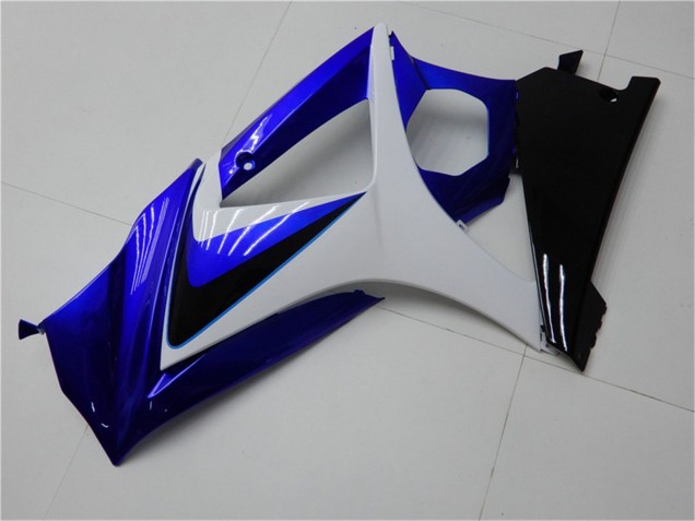 Billige Suzuki GSXR 1000 Motorrad Verkleidung 2007-2008 - Weiss Blau Schwarz Kein Aufkleber